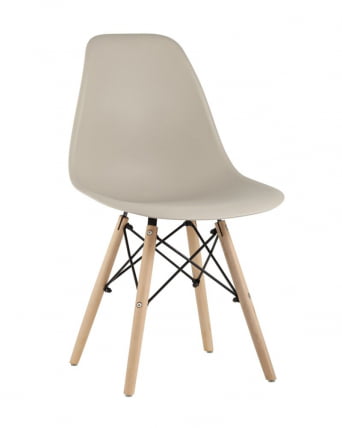 Стул Еамес Стиле ДСВ бежевый (разборный каркас) / Eames Style DSW_10