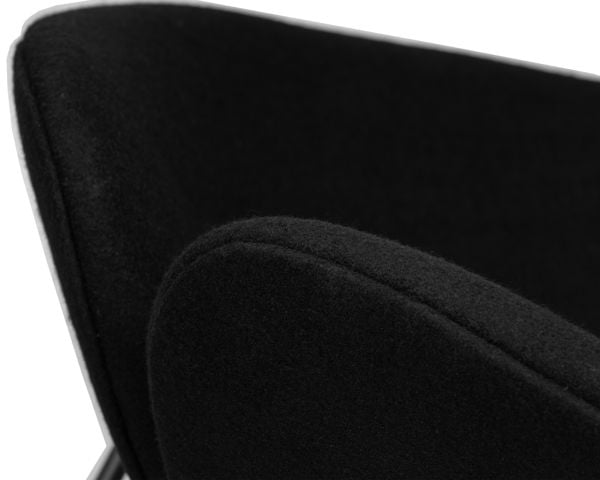 Кресло дизайнерское DOBRIN EMILY (черный ткань AF9, черное основание) 2 шт_6