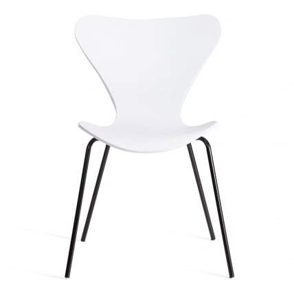 Стул Jacobsen (mod DC 102-1) пластик/металл, 45 х 54.5 х 80 см, White (белый) / Black (черный)_4