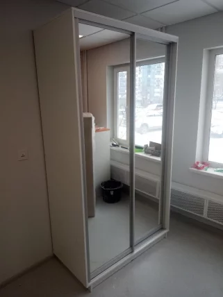 Шкаф-купе двухдверный Экспресс Хит Экспенс Белый снег_2