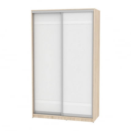 Шкаф-купе B-230х135х60-1(ДСС-Белый-D9D9)_0