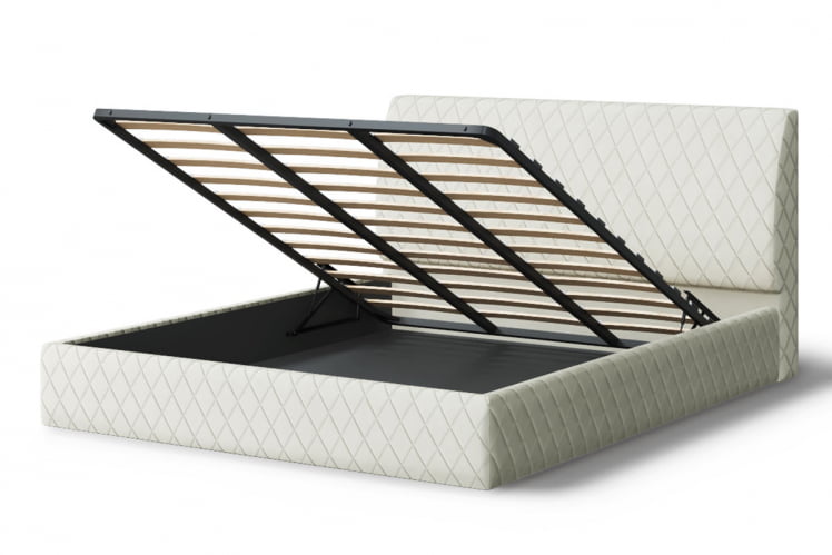 Кровать Хилтон, 2000 x 1200 мм, серо-белый_2