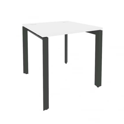 Стол рабочий на П-образном м/к ONIX O.MP-SP-0.8 Белый Бриллиант/Антрацит_0