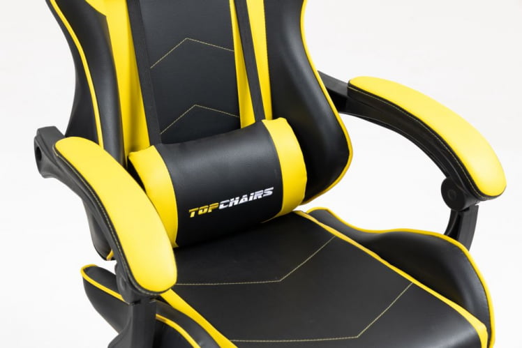 Кресло спортивное TopChairs Shadow черно-желтый_6