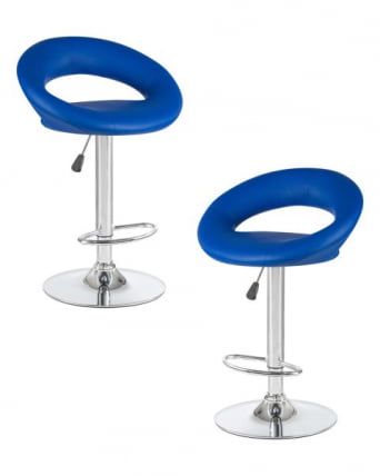 Стул барный DOBRIN MIRA (синий) 2 шт_0