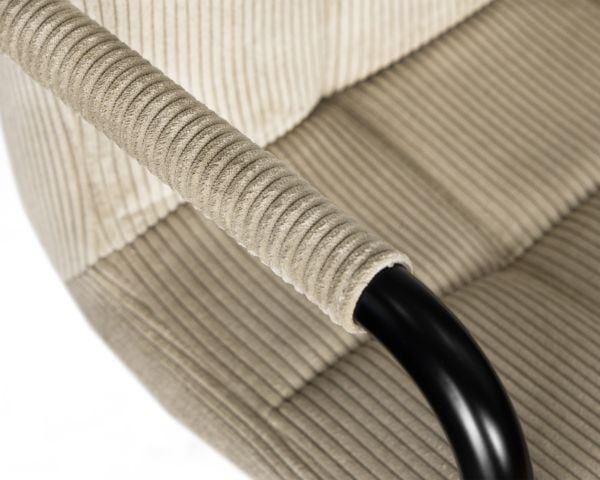 Стул барный DOBRIN KRUGER ARM BLACK (бежевый вельвет (LAR-E2041-04)) 2 шт_9