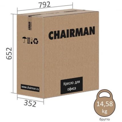 Офисное кресло CHAIRMAN 480ЛТ, экокожа, коричневый / 480LT,_5