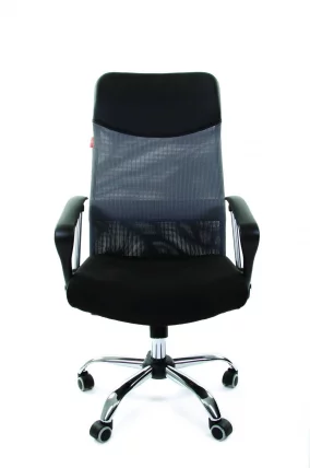 Кресло руководителя CHAIRMAN 610 Серый черный_1