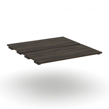 Двойной стол-приставка к двум опорным тумбам/шкафам CONCEPT CN.DSPR-007 Дуб Мали Черный_0