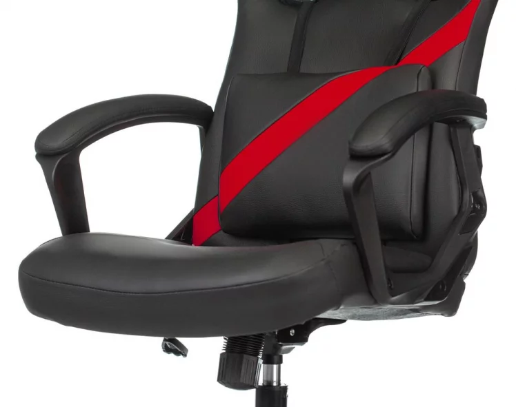 Геймерское кресло Бюрократ ZOMBIE DRIVER Черный-красный_6