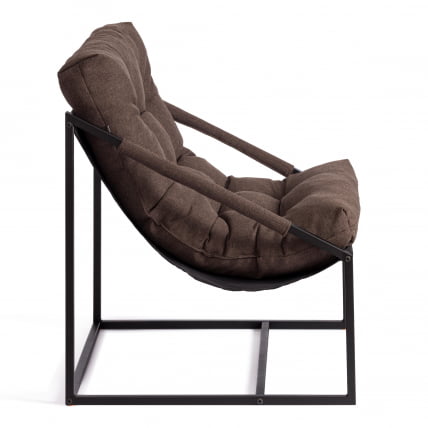 Кресло Charli / Чарли без подлокотника рогожка, коричневый, 3М7-147, 70х70х84 см_2