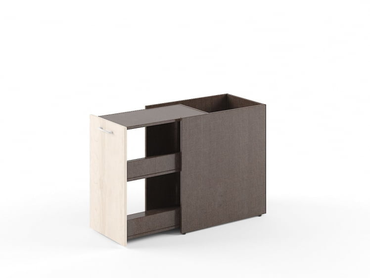 Тумба с выдвижной секцией XDLS 720 Бук Тиара/Рено_0