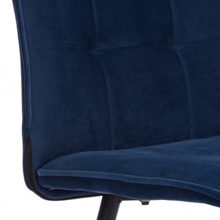 Стул обеденный Bari велюр, 46х55х89, Blue (синий)_7