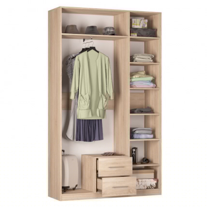 Шкаф распашный R-230х135х45-2(Белый)_1