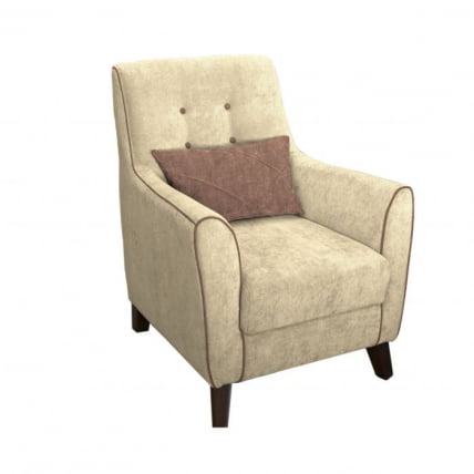 Кресло Френсис ТК 510 Офелия 1 Бежевый Офелия 5 Коричневый_0