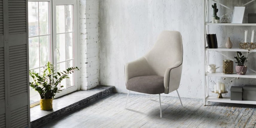 Кресло-качалка Micuna (Микуна) Wing/Moom white текстиль pink tierra/light grey_4