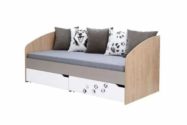 Комплект мебели для комнаты подростка Хаски №01 Дуб Ирландский Мокко Белый_1