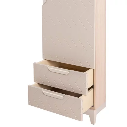 Шкаф универсальный Сканди с ящиками Жемчужно-белый_3