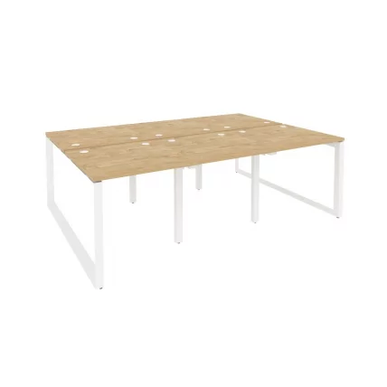 Рабочая станция на О-образном м/к ONIX O.MO-D.RS-6.0.8 Тиквуд Светлый/Белый_0