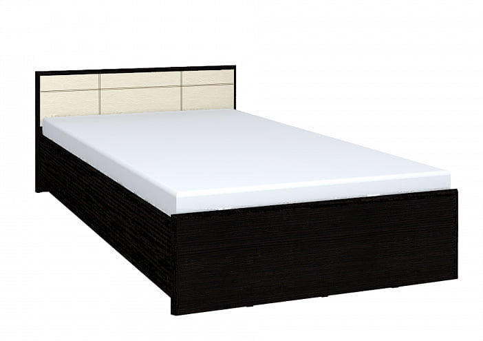 Кровать АМЕЛИ 3 1400 с основанием дерево (венге)_0