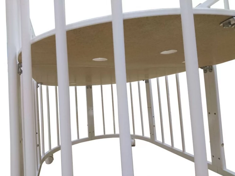 Кровать-трансформер с двумя матрасами Merry Happy Mini матовая Слоновая кость_6