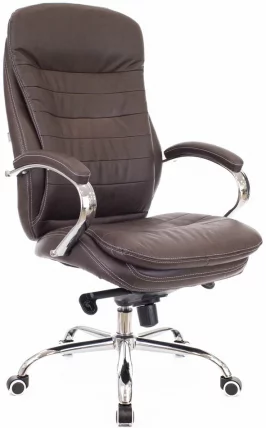 Кресло для руководителя Everprof Valencia M Экокожа Коричневый_0