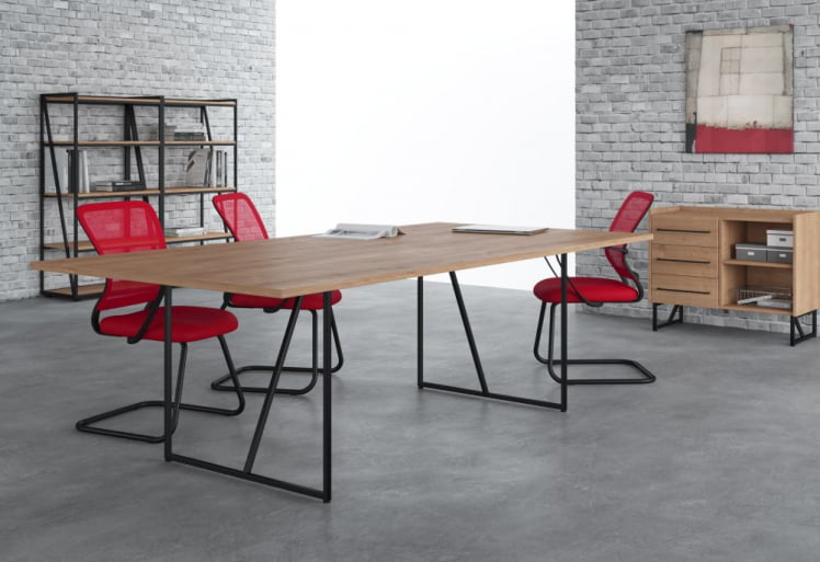 Кабинет переговоров LOFTIS №3 Дуб Бофорд/Черный_0