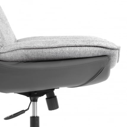 Кресло лаунж Cosmo велюр/букле (HYP)/экокожа, светло-серый/графит_10