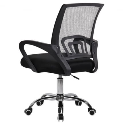 Кресло CROMEX (КРОМЕКС) Top CH-695 ХРОМ сетка/ткань TW черное_2