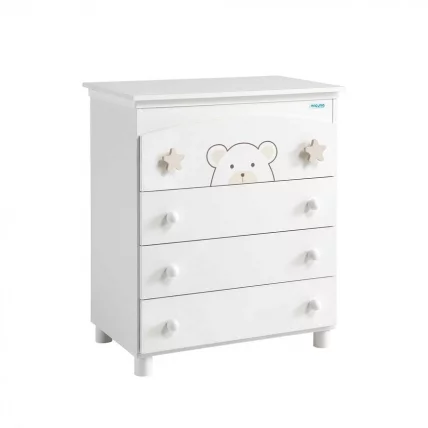 Комод пеленальный Micuna Bubu B-970 White Beige Stars_0