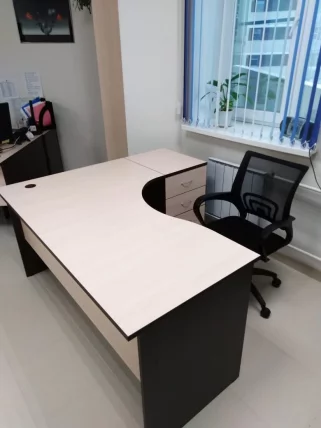 Стол компьютерный угловой Р.СКУ-16 (правый) Венге/Дуб молочный_2