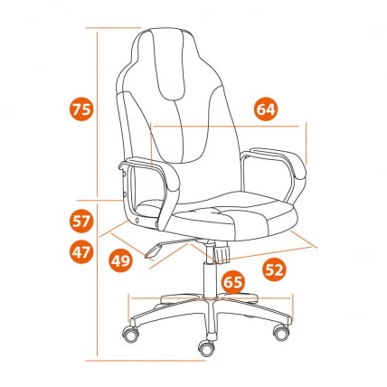 Кресло NEO 2 (22) экокожа Черный 36-6_14