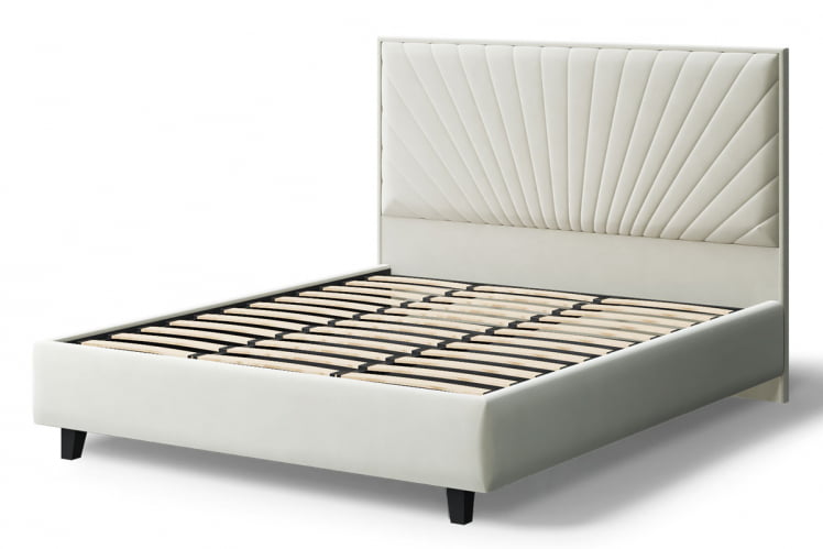 Кровать Леона, 2000 x 1400 мм, серо-белый_2