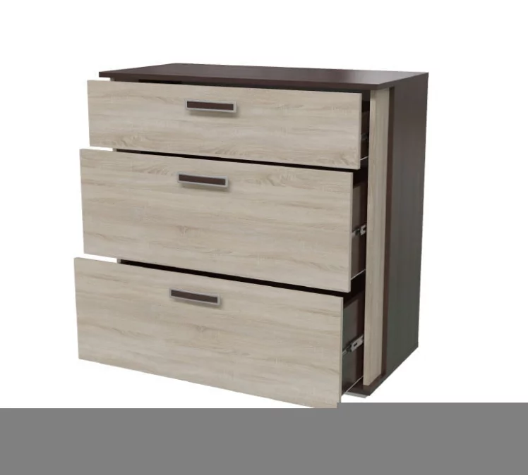 Комод с тремя ящиками 4-4425 Венге Дуб сонома_1
