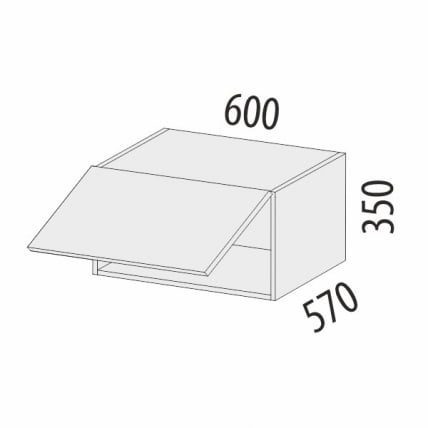Антресоль для пенала (с системой плавного закрывания) Бруклин 101.102_4