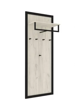 Комплект мебели для прихожей Техно ЛД №1 Дуб Крафт Белый Черный_5