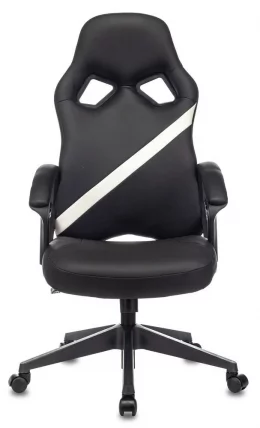 Геймерское кресло Бюрократ ZOMBIE DRIVER Черный-белый_11