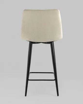 Стул полубарный Джанго велюр Бежевый_4