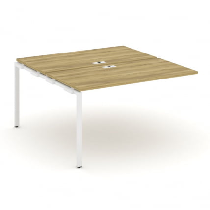 Двойной наборный элемент рабочей станции CONCEPT CN.DNRS-003 Дуб Винченцо Белый_0