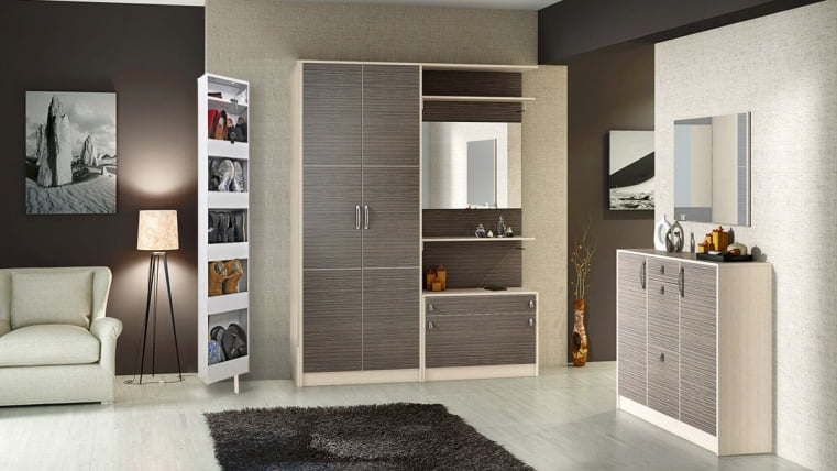 Поворотный шкаф в белом стекле Lupo White Белый_2