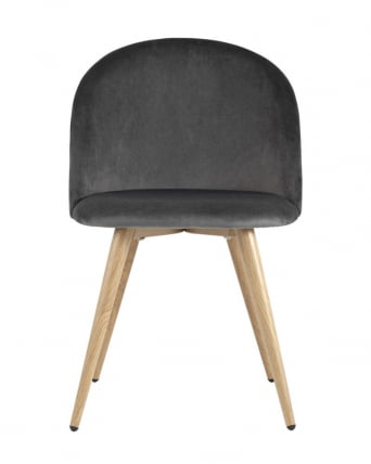 Комплект из четырех стульев Лион велюр серый 4 шт_7