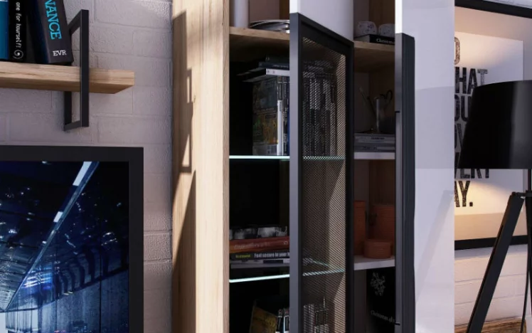 Тумба ТВ Кёльн ЛД.674.010.000 Дуб Золотой/Белый_6