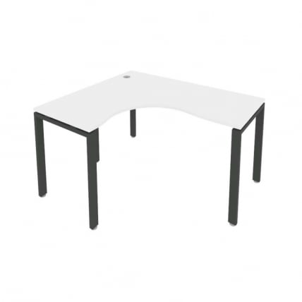 Стол письменный METAL SYSTEM Б.СА-3 Л Белый/Антрцит_0