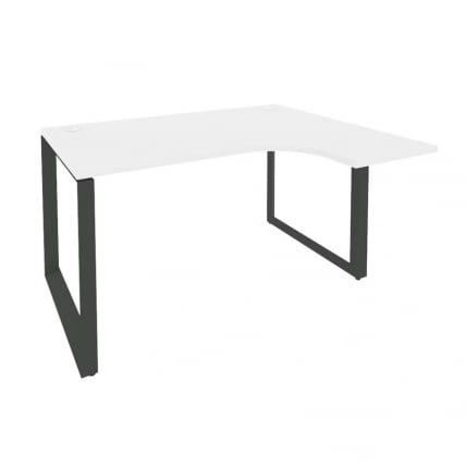 Стол эргономичный правый на О-образном м/к ONIX O.MO-SA-3R Белый Бриллиант/Антрацит_0