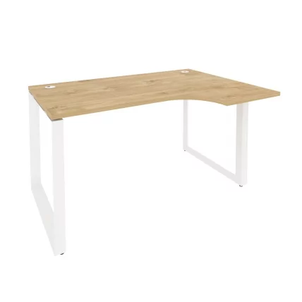 Стол эргономичный правый на О-образном м/к ONIX O.MO-SA-2R Тиквуд Светлый/Белый_0