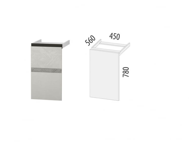 Панель для посудомоечной машины Бостон 104.70_2