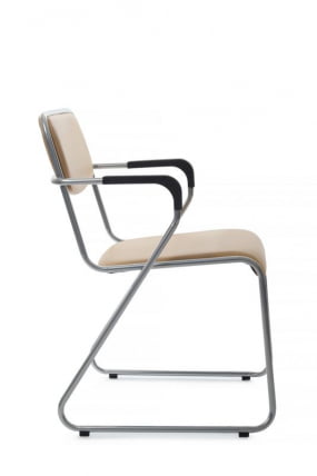 Кресло Nix Plus RCH OMKL-04 Бежевый/Металл окрашенный Хром_1