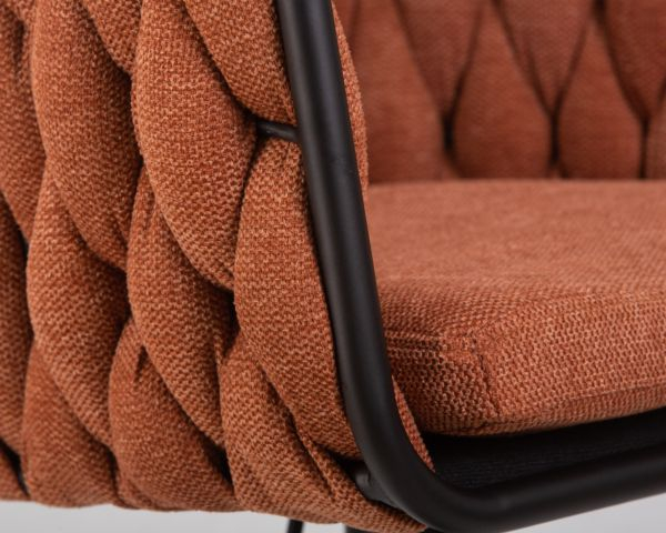 Стул барный DOBRIN LEON (оранжевая ткань (LAR 275-27)) 2 шт_9