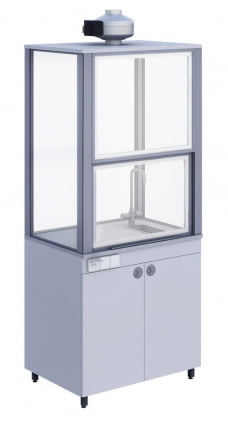 Шкаф вытяжной демонстрационный Серый/Серый_0