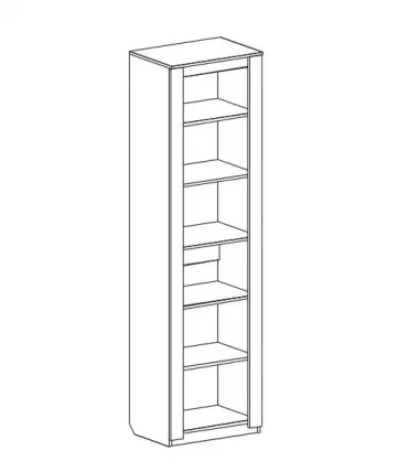 Шкаф однодверный Элана (дуб сонома,ель карпатская)_1